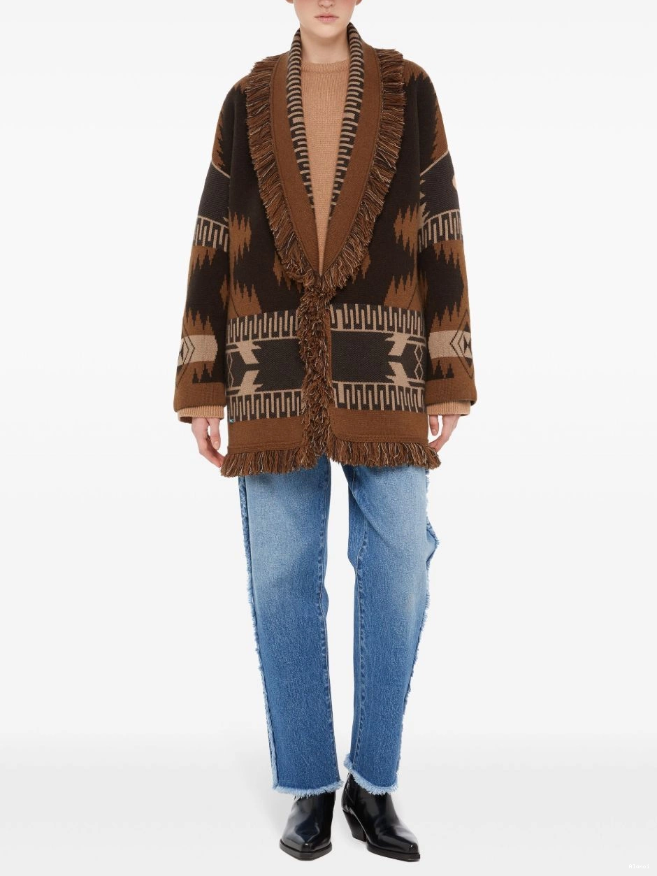 Affordable patterned-jacquard cashmere cardigan Alanui Women 0728